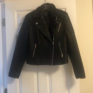 Black pleather jacket never worn